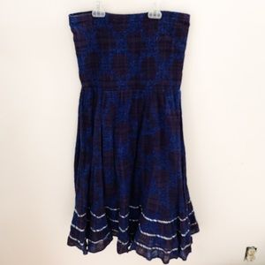 Free People Midi Tube Dress - Navy Floral